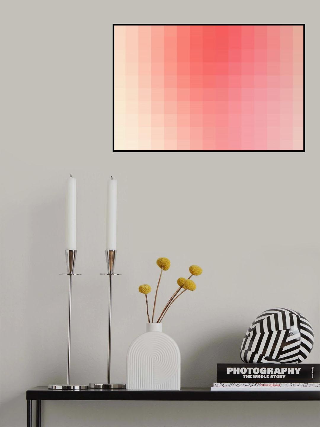 Lumen, Pink Glow Poster och Canvastavla