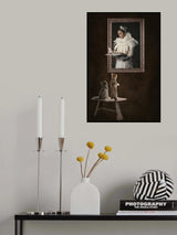 Looking at my painting Poster och Canvastavla