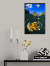 Flying jellyfish Poster och Canvastavla