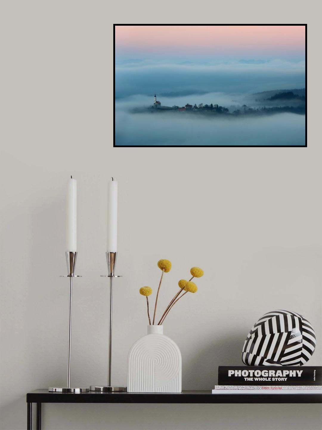 Saint Barbara above the clouds Poster och Canvastavla