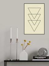 Abstract Triangles #8 Poster och Canvastavla