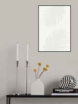 PALM LEAF 13 GRAY PATTERN Poster och Canvastavla
