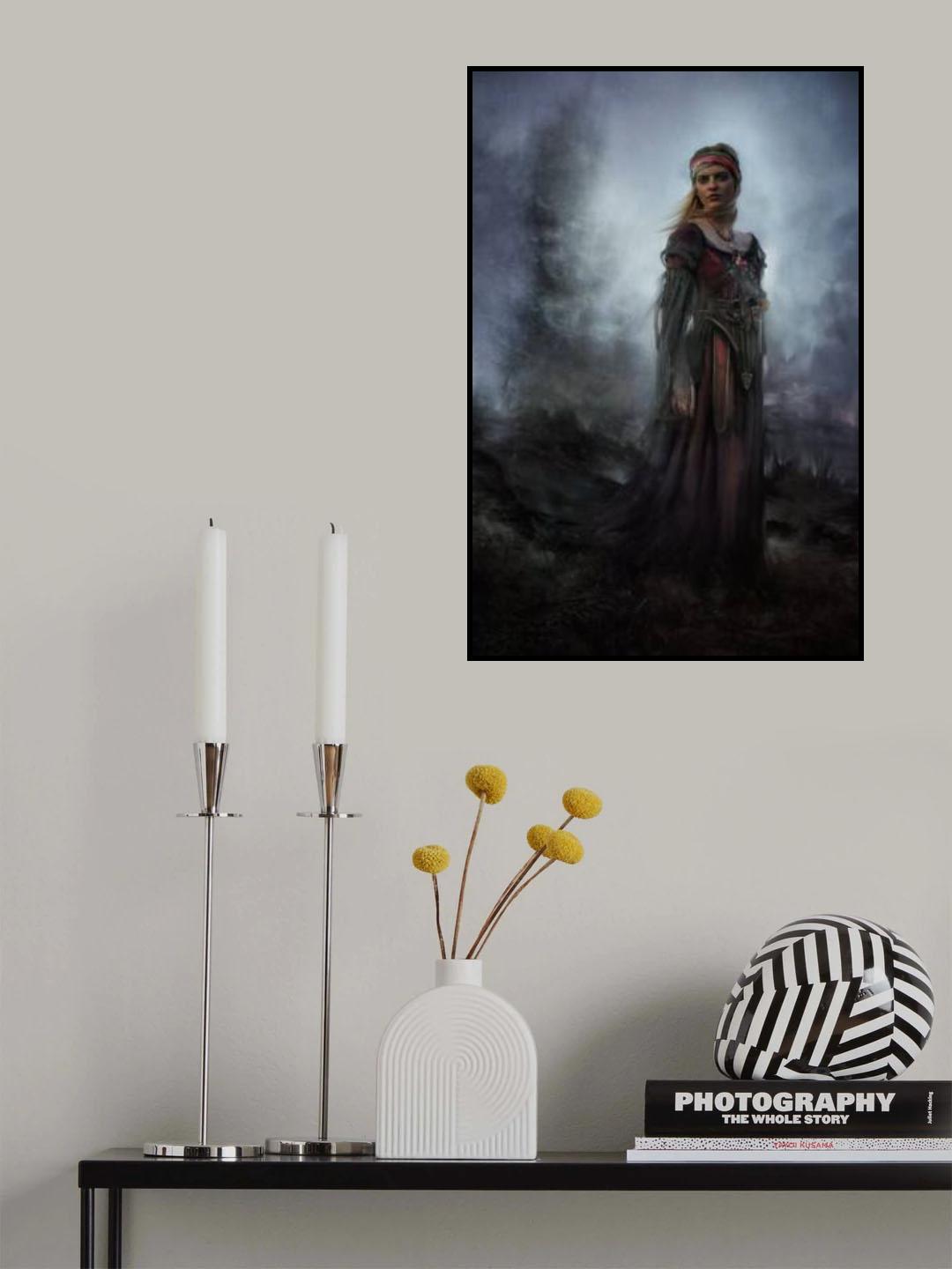 From the dusty mesa, her looming shadow grows.... Poster och Canvastavla