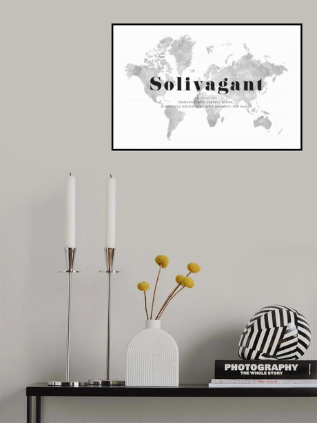 Solivagant world map Poster och Canvastavla