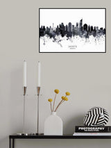 Jakarta Skyline Indonesia Poster och Canvastavla