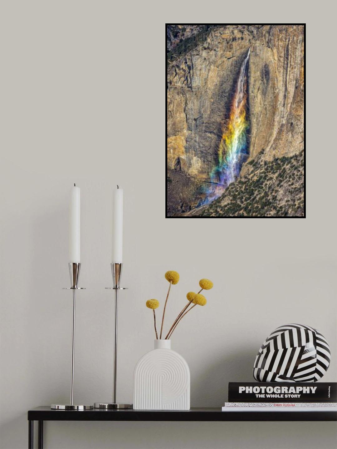 Colorful Upper Yosemite Falls Poster och Canvastavla
