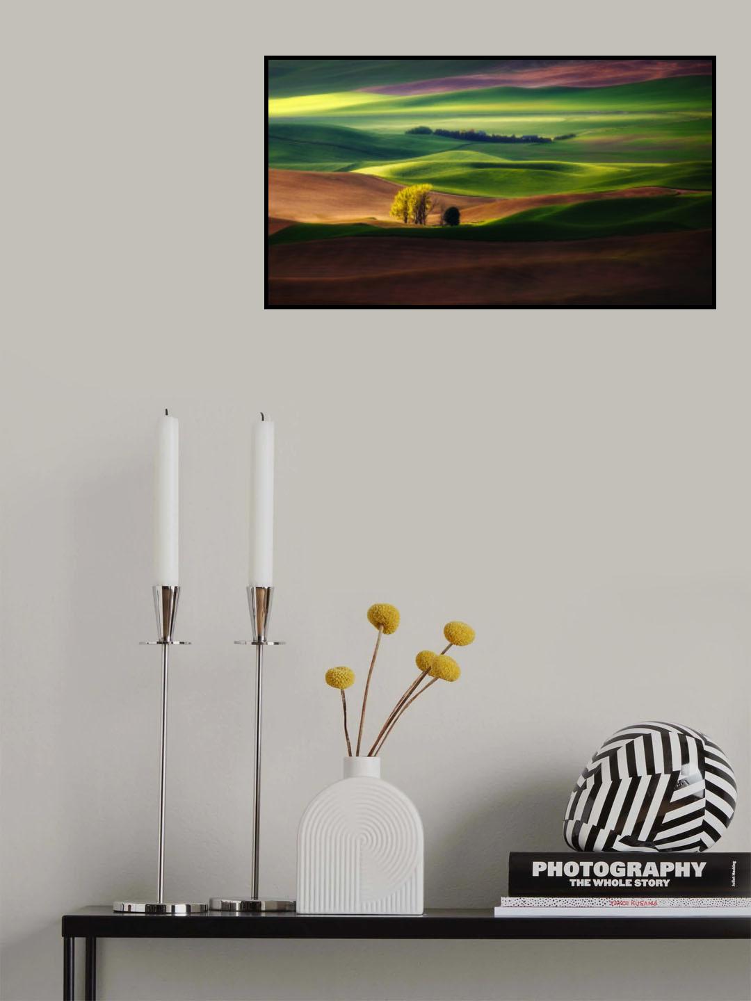 Rolling Wheat Fields Poster och Canvastavla