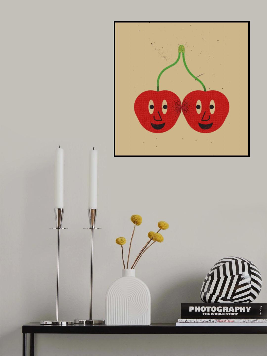 Happy Cherries Poster och Canvastavla