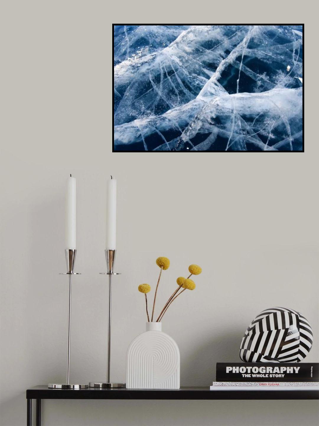 Baikal ice Poster och Canvastavla