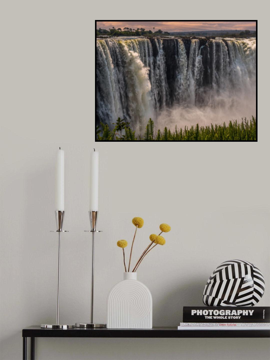 Victoria falls - main waterfalls Poster och Canvastavla