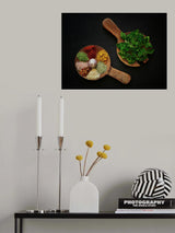 Cheerful still-life  with spices and herbs 5 . Poster och Canvastavla