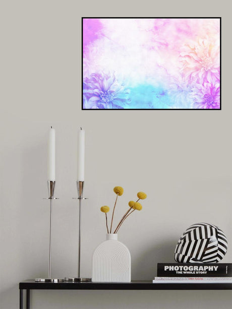 Ombre066flower Poster och Canvastavla