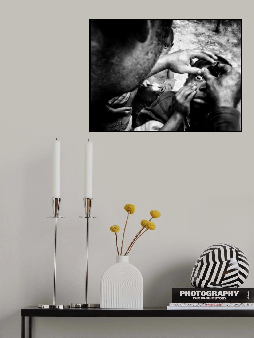 Pigmy Baka. Camerun. Poster och Canvastavla