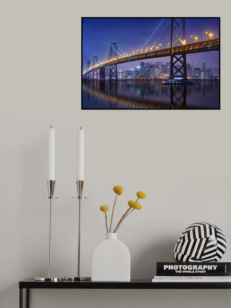 Urban Illusion: The Bay Bridge Poster och Canvastavla