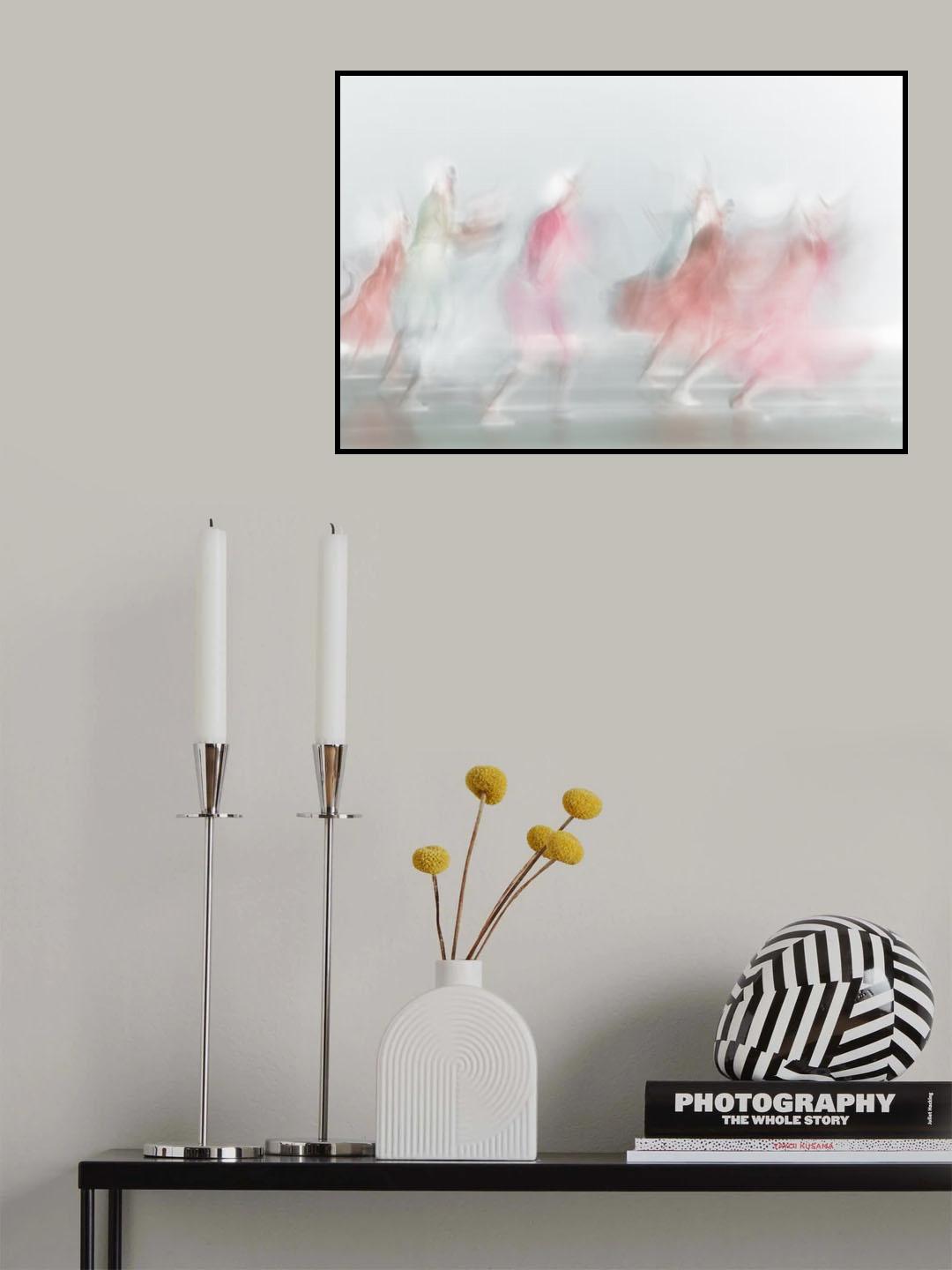 Red In Light Poster och Canvastavla