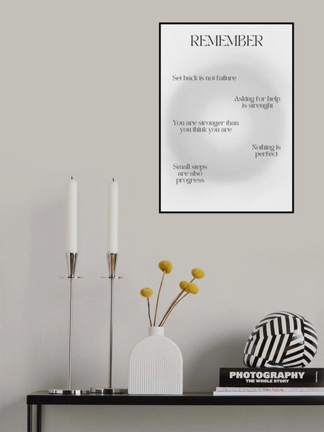 Motivational Aura Poster Poster och Canvastavla