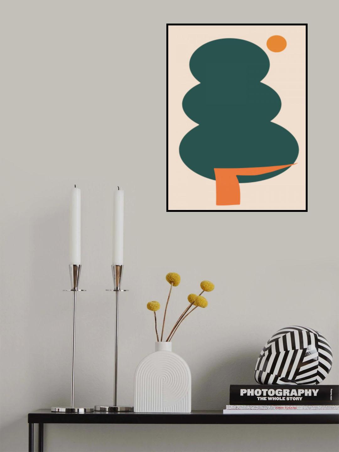 Minimal Tree Poster och Canvastavla