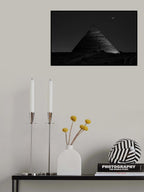 Pyramid at night Poster och Canvastavla