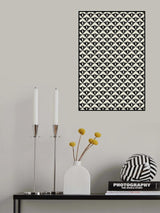 Black Triangle Pattern Poster och Canvastavla