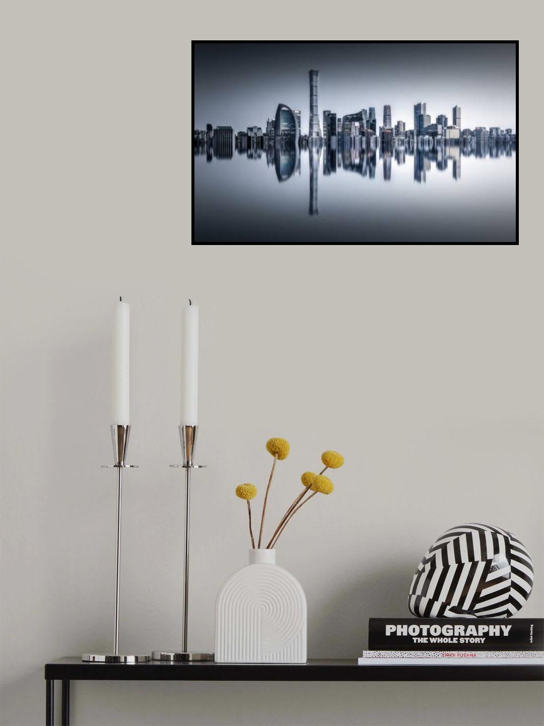 Beijing in the Mirror Poster och Canvastavla