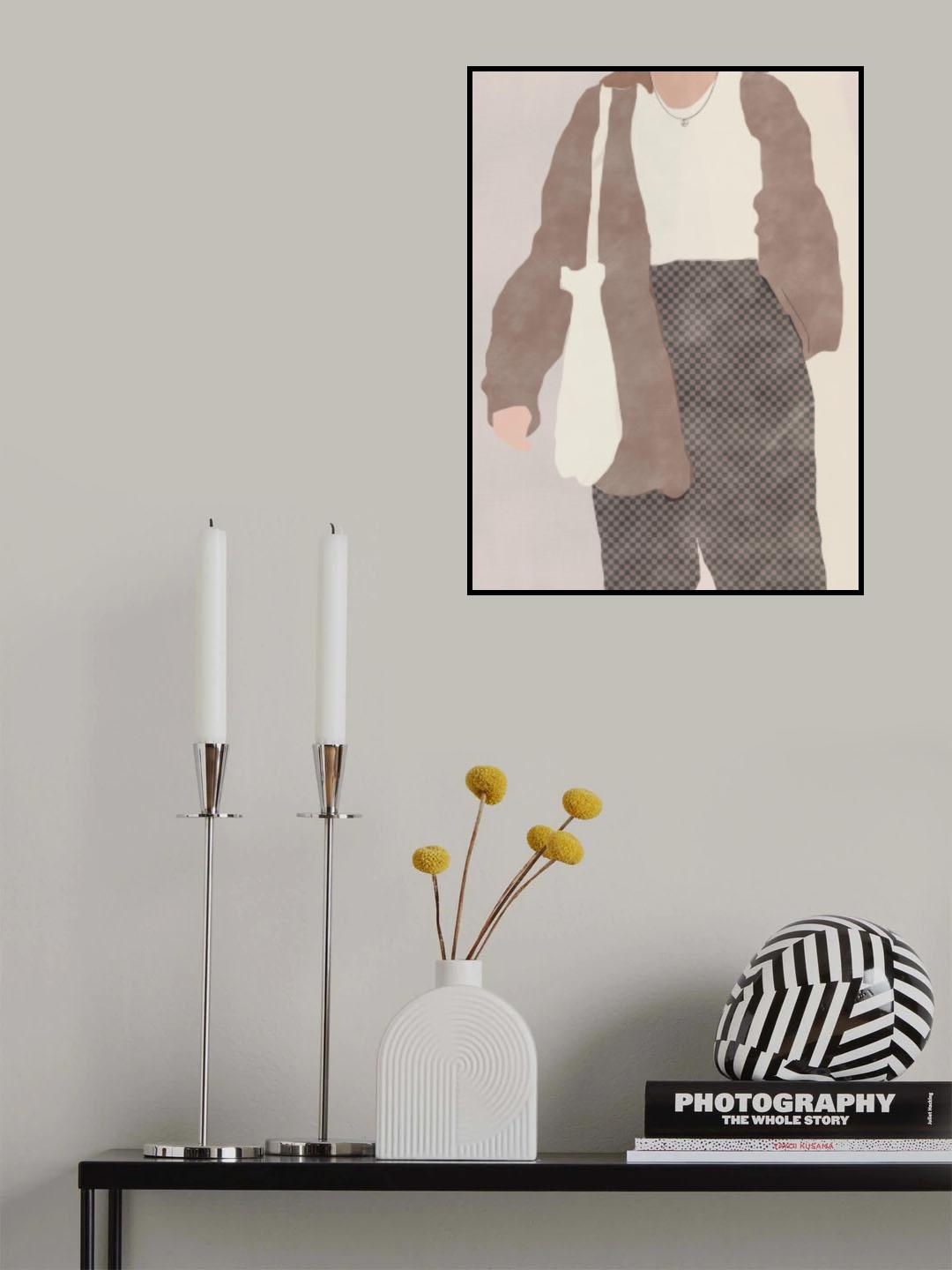 Comfy Checker Poster och Canvastavla
