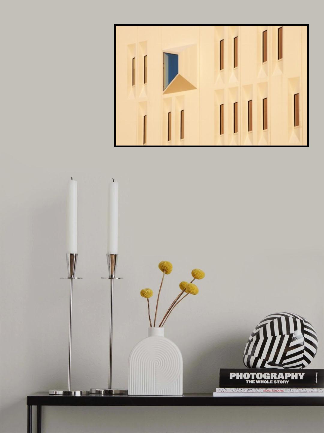 Blue window Poster och Canvastavla
