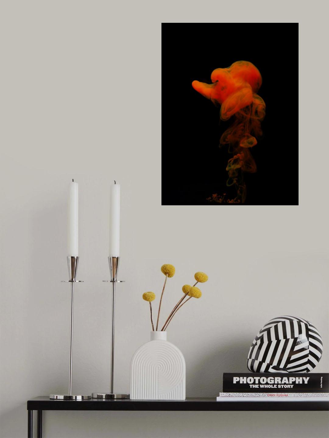 Abstract color paint splash Poster och Canvastavla
