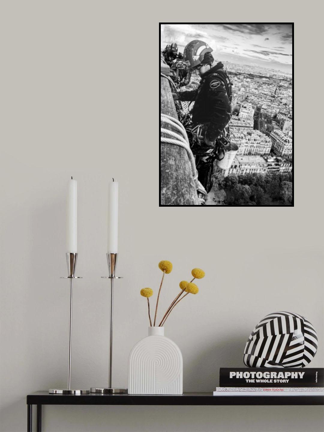 above the roofs of paris Poster och Canvastavla