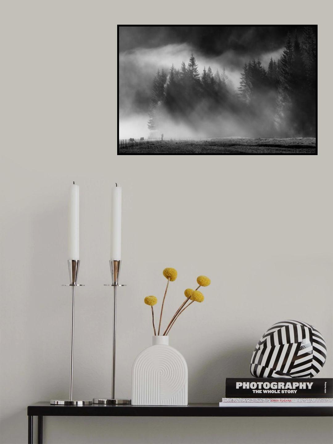 morning fog Poster och Canvastavla