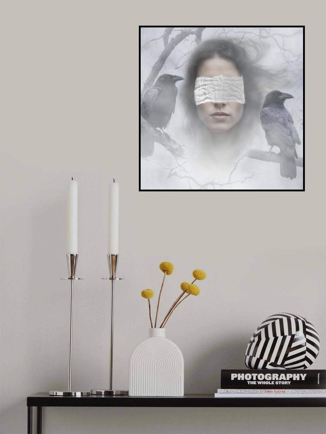 Ona i kruki Poster och Canvastavla