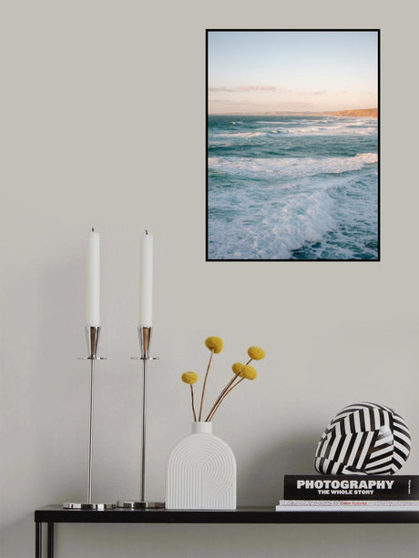Praia Bordeira waves Portugal Poster och Canvastavla