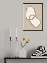 Shape 10 Beige Poster och Canvastavla