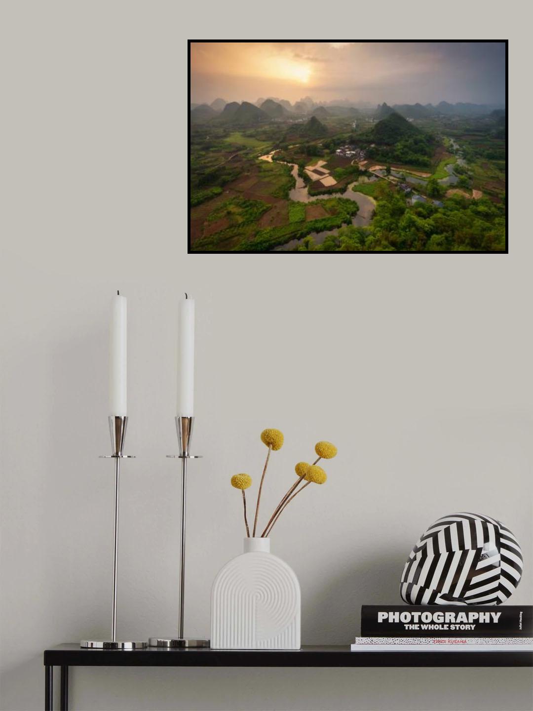 Yangshuo. Poster och Canvastavla
