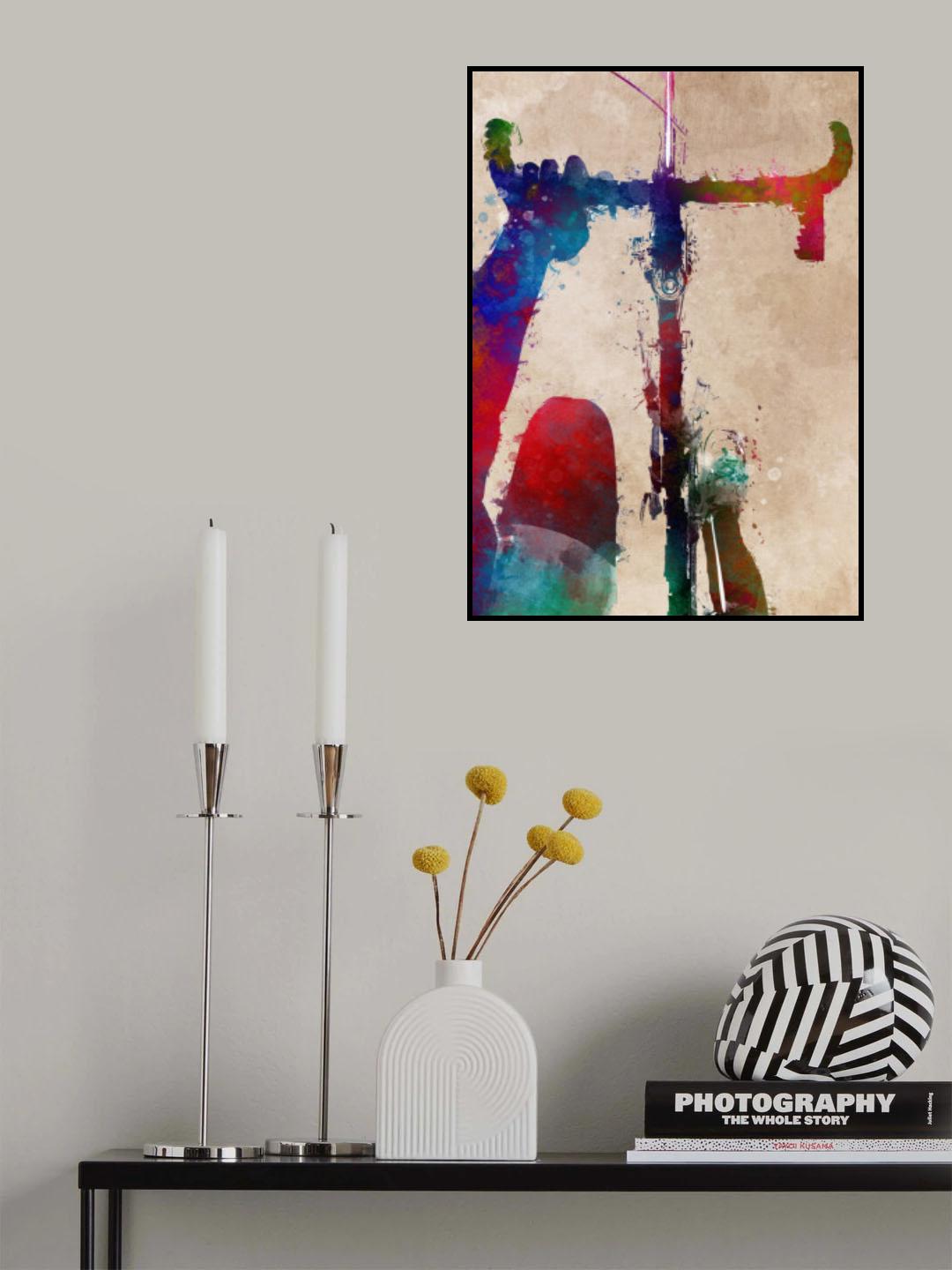 Cycling sport art 34 Poster och Canvastavla