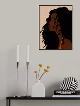 Hair Flowing Poster och Canvastavla