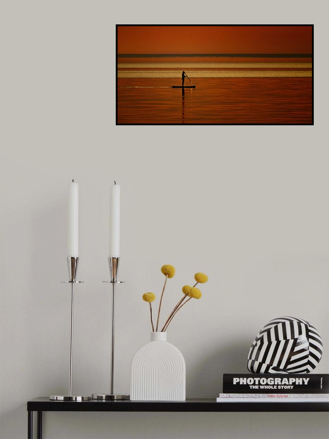 Sunlight Paddle Poster och Canvastavla