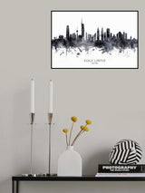 Kuala Lumpur Malaysia Skyline Poster och Canvastavla