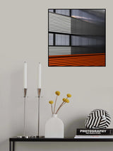 Grey on orange Poster och Canvastavla