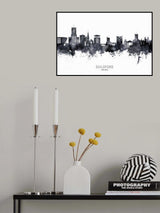 Guildford England Skyline Poster och Canvastavla