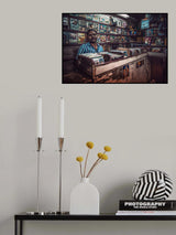 Indian bazar at night Poster och Canvastavla