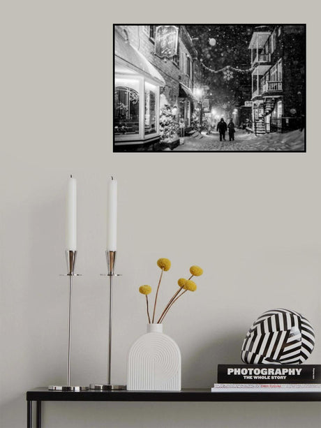On a snowy path Poster och Canvastavla