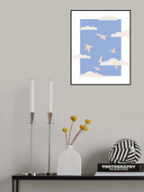 Clouds Bird Poster och Canvastavla