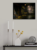 Library in Past Poster och Canvastavla