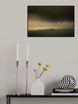 Cottage in the fog Poster och Canvastavla