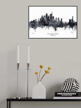 Philadelphia Pennsylvania Skyline Poster och Canvastavla