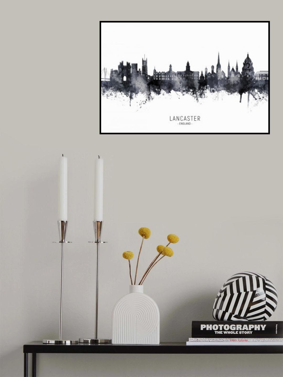 Lancaster England Skyline Poster och Canvastavla