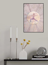 Sun Boho Yoga Pink 6 Poster och Canvastavla