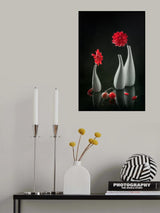 Red Dahlia &amp; Tomatoes Poster och Canvastavla