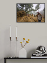 Morning work in winter Poster och Canvastavla