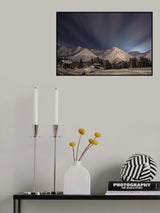 Winterevening in the mountains Poster och Canvastavla